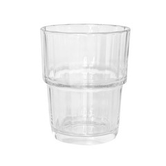 Arcoroc France NORVEGE 60024 Clear Ribbed 6.5 OZ Rocks Old Fashioned Glass NEW