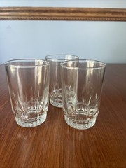 KIG Indonesia Clear 8 Oz Glass Tumblers Water Juice Glasses Set of 3