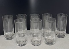 JoyJolt Stella Crystal Highball Glasses 14.2 Oz 6” Tall Set of 8 New Open Box