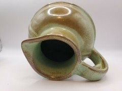 Vintage Frankoma Plainsman Green Guernsey Jug Pitcher Lid Juice Tumblers Set