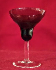 Lenox Tuscany Seasons Amethyst Glass Bowl Clear Stem/Base Margarita Glass