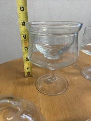 Princess House Heritage Shrimp Seafood Cocktail Glasses Inches Set of 4
