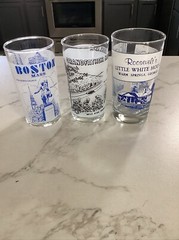 Vintage 3 Souvenir Glasses