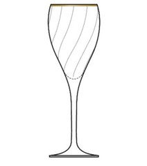 Palio Gold Wine Glass Primavera Di Cristallo Vintage Wine Goblets – Pair *