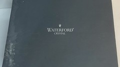 Two Waterford Crystal Seahorse Martini Glasses