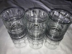 6 ANCHOR HOCKING Tartan Plaid Clear Tumbler 10oz JULIAN’S GLASS Trailer Park Boy