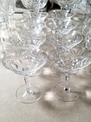 8 Cut Glass CRYSTAL LIQUOR COCTAIL GLASSES Gorham Nachtmann Andernach Ptrn 3.37″