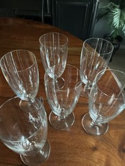Set Of 6 WATERFORD VINTAGE Crystal Marquis Iced Beverage Glasses Germany 16oz