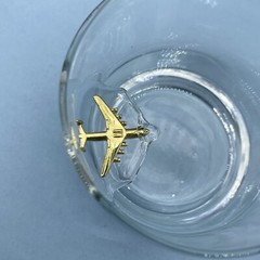 Glass with An225 Antonov Airplane, Aviation Glass,Whiskey Glass,Glass Plane