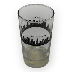 Fishs Eddy 212 NYC Skyline Juice Wine Glass Libbey 4.25″ New York Landmarks