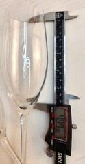 Set Of 2 Crystal Clear Champagne Flutes 9.75″ Tall Stemware Glasses For Celebrat