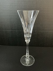 1 Signed Oscar de la Renta “Waldorf” Trumpet Shape Cut Crystal Champagne Glass