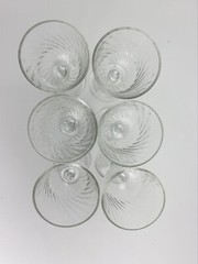 Set of 6 J G Durand France Champagne Flutes in Angelique 1 3/4 Oz