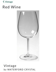 Pair Of Marquis Waterford Crystal Vintage Red Wine Goblets Glasses 8.75″ H Set 2