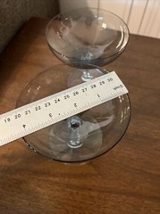 Vtg Fostoria “debutante” Set Of 4 Champagne Grey Body Crystal Foot Mint!