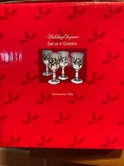Canterbury Pottery LTD Goblets Holiday Elegance 4 in set