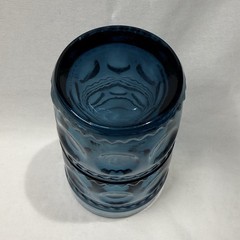 Vintage Indiana Glass Kings Crown Marine Blue (1) Tumbler 12 oz
