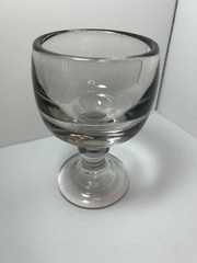 Glass Goblet Schooner Large Very Heavy 3lbs 8oz