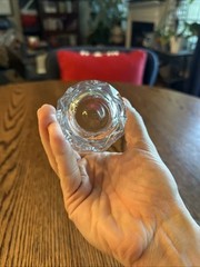 Arcoroc France Artic Clear Vertical Wedge Cut Juice Glasses Vintage 6oz Set Of 6
