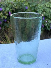 FIRE and LIGHT Recycled Glass Celery 16 oz Glass Tumbler New Like