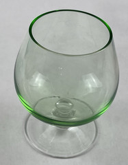 Mid-Century Multicolor Mini Cordial Brandy Shot Glasses Cocktail Snifter Footed