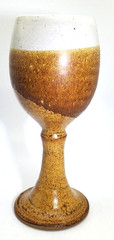 Vintage, 1984, Signed, Sunrise, Stoneware, Wine / Water Goblet – 11 oz