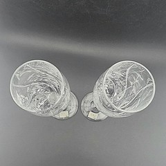 NWT Set Of 2 Mikasa Crystal English Garden Champagne Flutes 10-3/4”