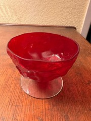 Seneca Driftwood Red Sherbert Glassware