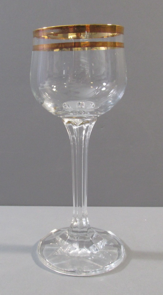 Versailles Crystal Stemware Cordial Glass with Gold Trim on Rim – Italy