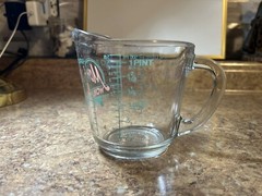 Vintage Anchor Hocking 2 Cup Glass Liquid Measuring Cup World’s Greatest Mom