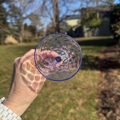 Salviati Murano Swan Stemmed Wine Glass Pink Aventurine Blue Glass Barware VTG
