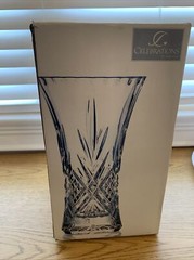 Mikasa Adelaide Giftware Flower Vase 11.75″ Vintage Crystal SW351-634 France