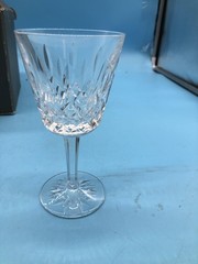 Waterford Crystal Lismore Claret Wine Glasses Set Of 4 Clear Cut Ireland Box