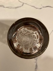 Culver Kaleidoscope Black 22k Gold Decorated Highball Glasses Set of 3 Vtg.