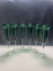 Vtg Lennox 11 Inch Etched Holiday Flutes