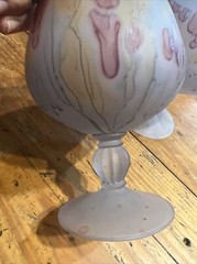 Hebron Glass Set of 5 Rueven Nouveau Blown Art Hand Blown Brandy Glasses