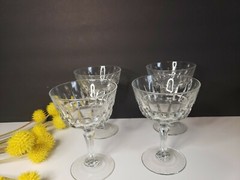 Chantelle by Crystal D’Arques Durand Champagne/Tall Sherbet Glasses Set 4 NWOB