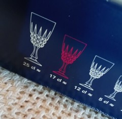 Vtg.Cristal D’Arques Durand Set Of 6 Pompadour Glasses 17 Cl, 24%Lead Crystal OB