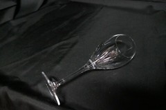 Cristal D’Arques Enchante Water Goblets 4 Cut Clear 8 5/8″ T 10 Oz Cap IB c 2010
