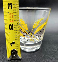 Vtg. Century Service 5-Autumn Gold/Wheat Glasses/Barware Old Fashioned Set of 5