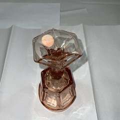 Fostoria Wine Goblet-Peach PinkVTG 1983-1986-chipped Slightly- For Showcase Only