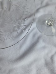 Vintage Heisey Water Goblets Wine Glasses 8.5 Inches Tall Set Of 4