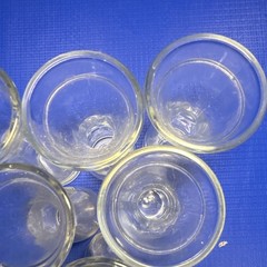 Unmarked 6-Piece Clear Glass Cordial Glass Set – 1 oz Capacity, Glass