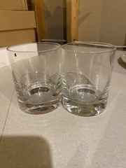 2 Lenox Tuscany Classics Cylinder Double Old Fashioned Glass, Clear 13 oz