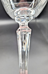 RARE 8 Lenox Decor Wine Glasses 7″ Fine Crystal Multisided Tapered Stem EUC