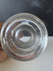 Brockway Set of two Clear Vintage Child’s Glasses with Fish 4 1/4″ tall