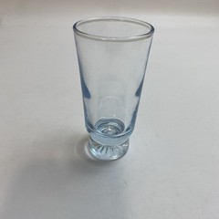 Vintage 1950s Duz Crystal Star Sapphire Shot Glass Blue Tint Cordial 4.25″