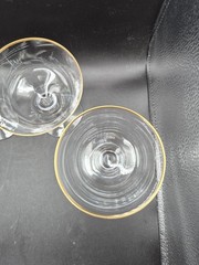 4-Vintage Crystal Noritake «Troy» Stemware Champagne Tall Sherbet 5 3/8” RARE EC