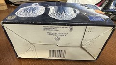 NEW Cristal d’Arques Longchamp Crystal Creamer & Sugar Container Set – France