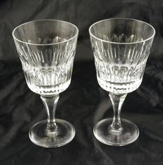 2 Atlantis Algarve Cut Crystal Wine Water Glass 6-3/4″ Multiple Pairs Available